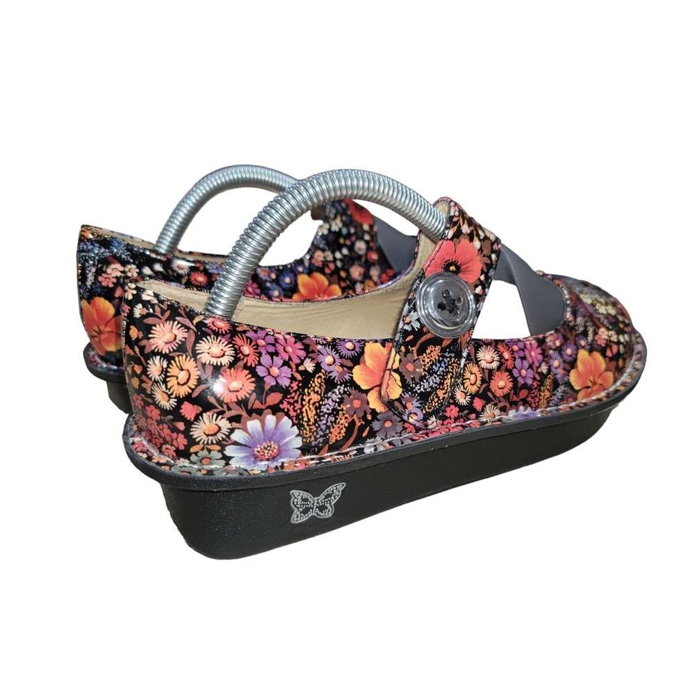 Alegria Paloma Midnight Garden Patent Leather Shoes Comfort Walking US 11.5 -12 - Picture 4 of 12